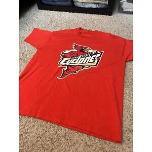 Vintage 90s Iowa State Cyclones Graphic Tee Red Single Stitch XXL Made In USA
